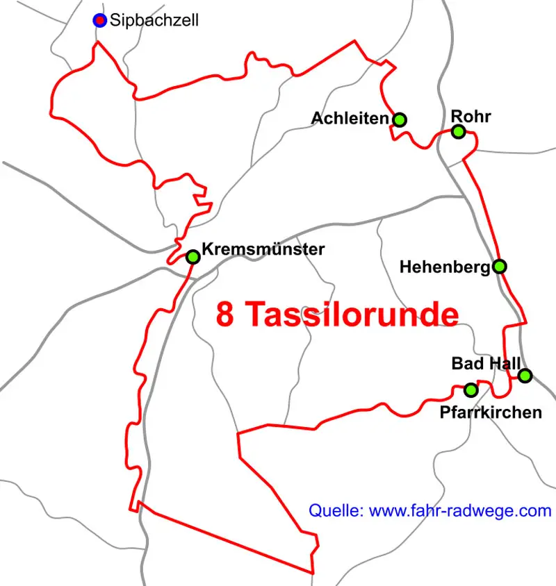 Tassilorunde Radwege Oberoesterreich