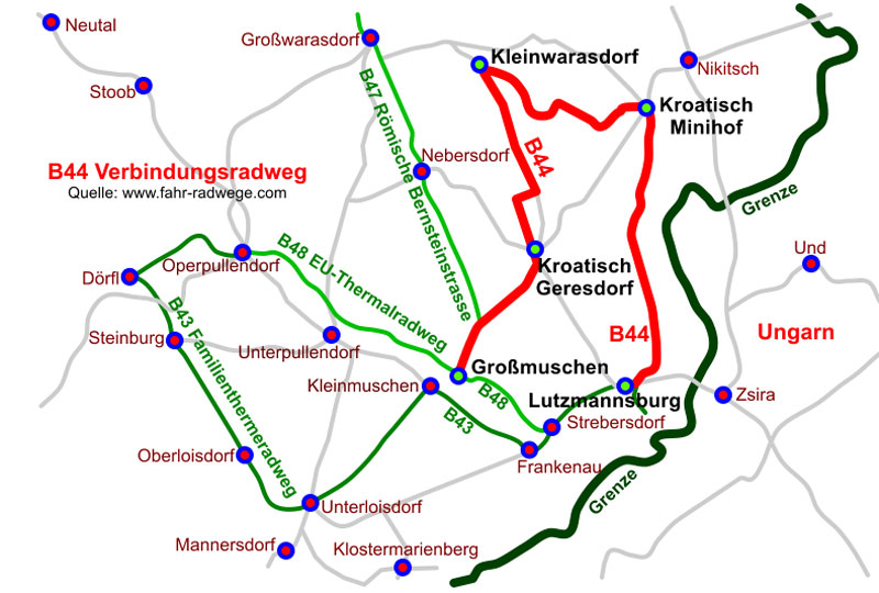 Radwege Mittelburgenland