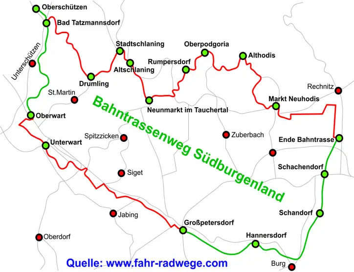 Bahntrassenweg Südburgenland 
