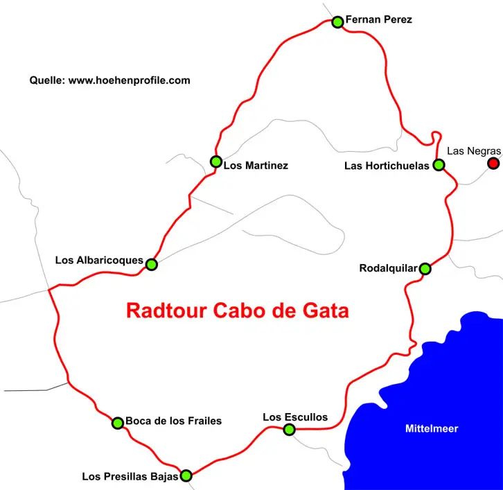 Cabode Gata Radtour Spanien 