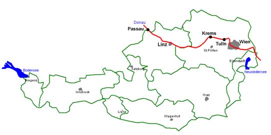 Donauradweg Plan