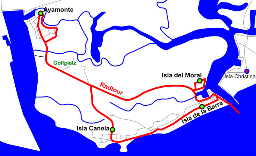 Isla Canela  Radtour  