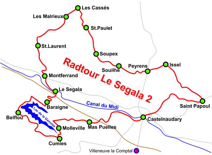 Radtour Le Segala 2 Frankreich