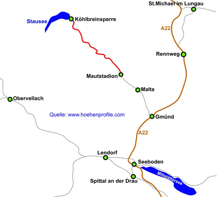 Maltastausee- Kölnbreinsperre