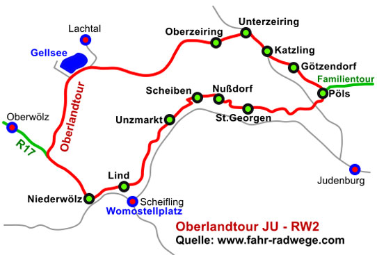 Oberlandtour Radweg Obersteiermark 