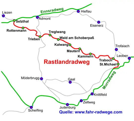 Rastlandradweg R15