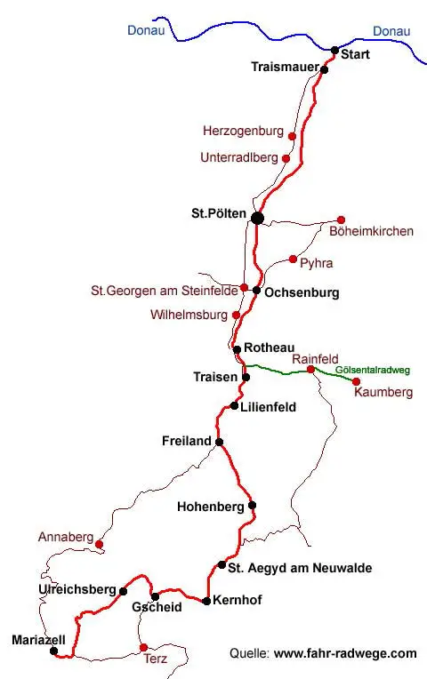 Traisental-Radweg Niederoesterreich