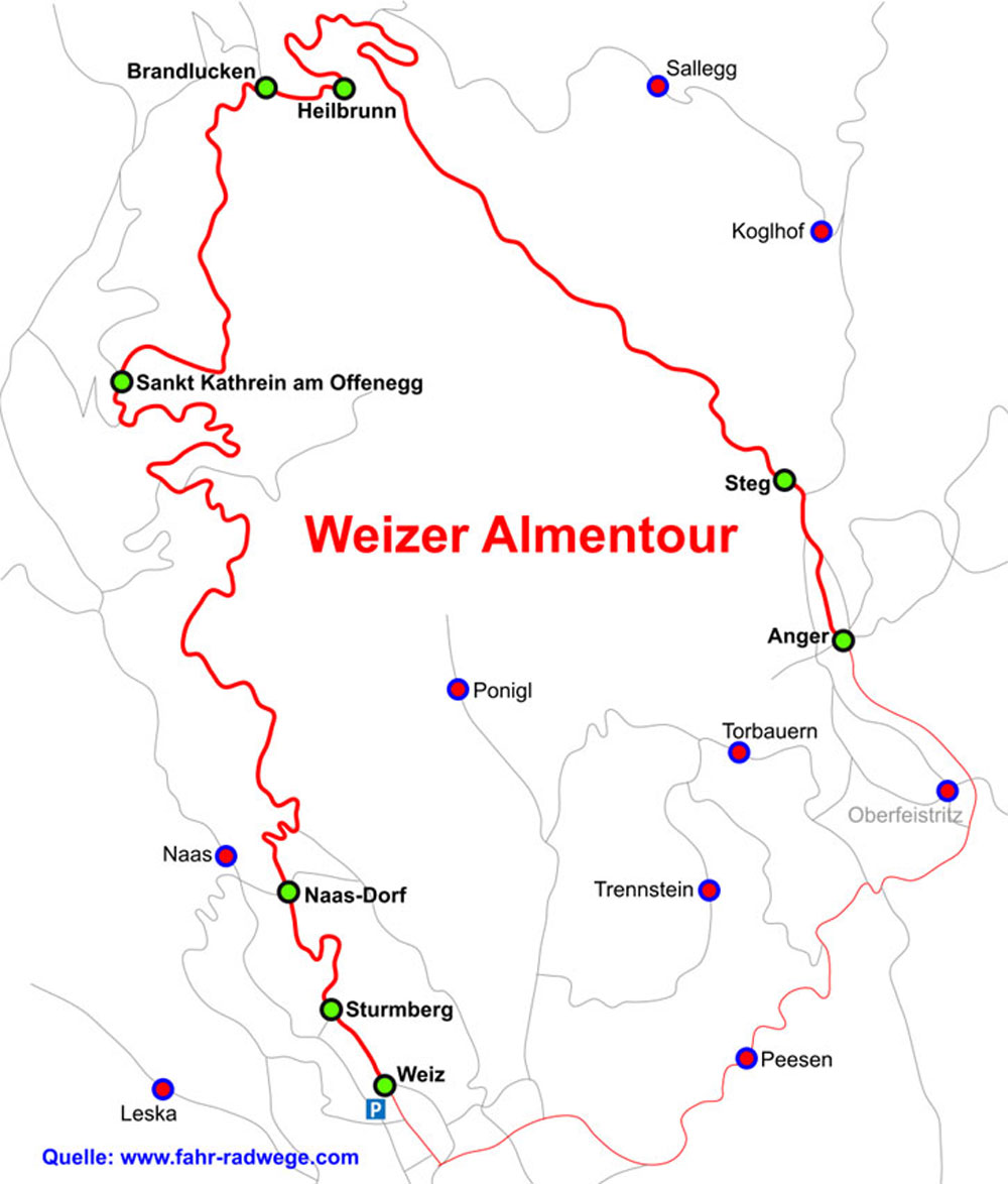 Weizer Almenland Radtour