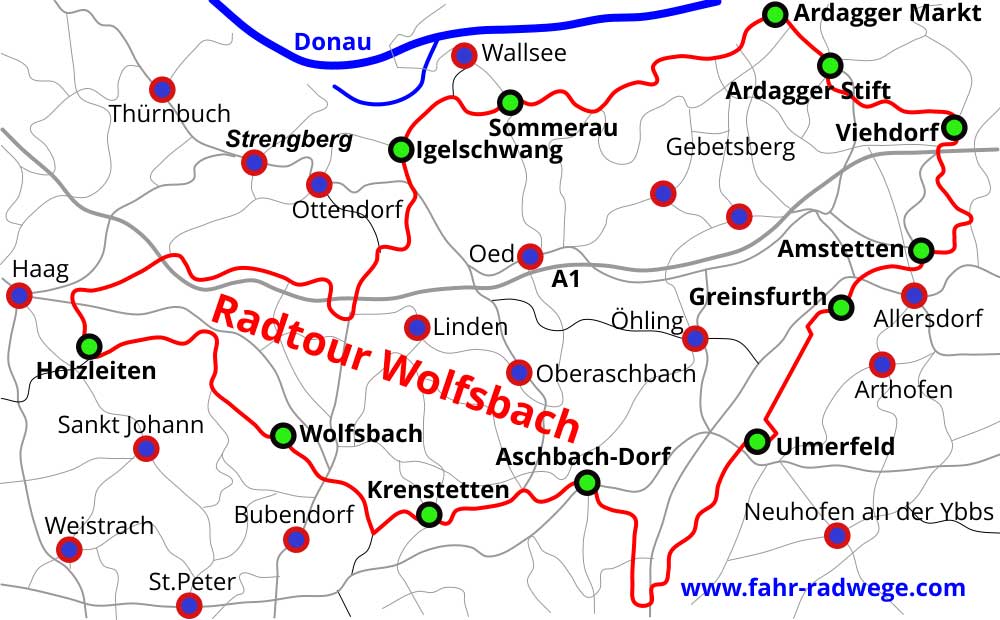 Mostvierte Radwege
