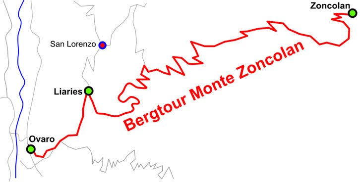 Bergtour Monte Zoncolan